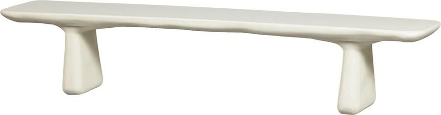 BASICLABEL Eetbankje Loggia Polymeer Naturel 45x240x40