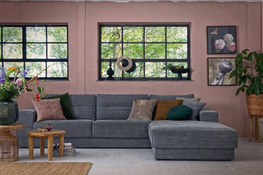 BASICLABEL Ruga Divan Rechts Fabric Grijs 76x312x100 - Foto 2