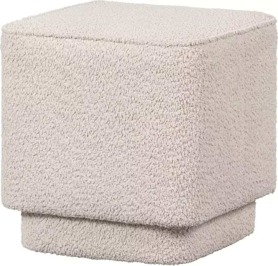 BASICLABEL Lus Hocker Polyester Off White 47x42x42 - Foto 1