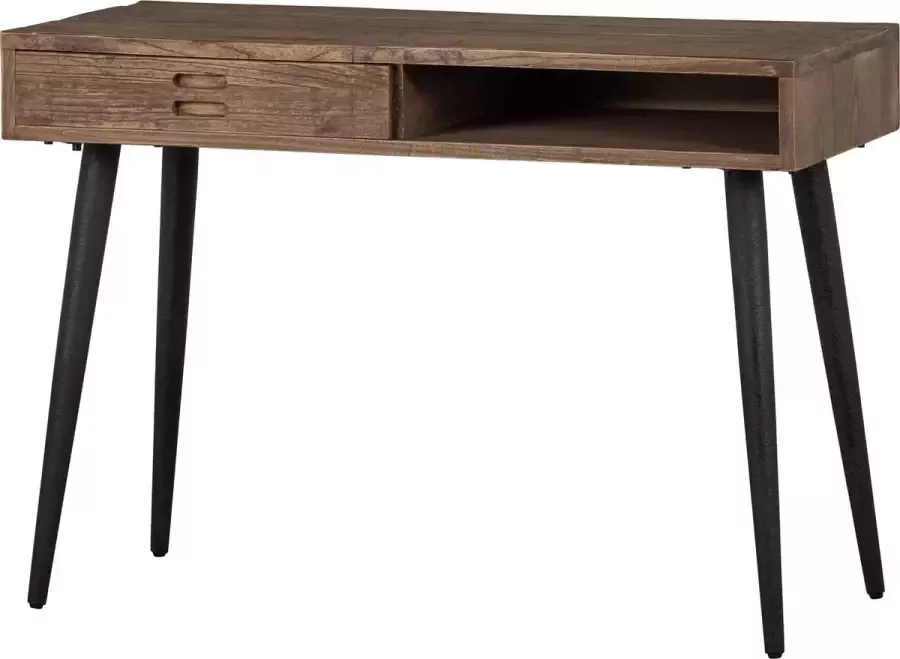 WOOOD Basiclabel Maddox Bureau Recycled Hout Naturel 77x110x50
