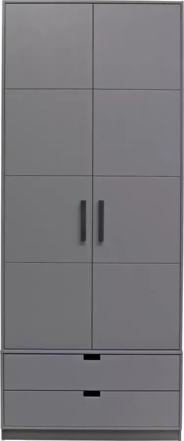 BASICLABEL Skik Garderobe Horizon Twins Grenen Leem 231x95x62