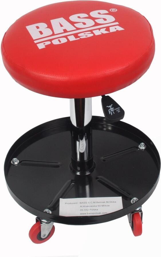 Bass Polska In hoogte verstelbare werkplaatskruk