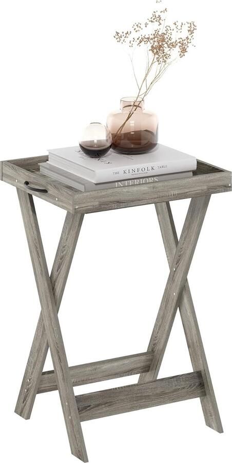 Bastix Klassieke tafel met afneembare tray French Oak 1-pack