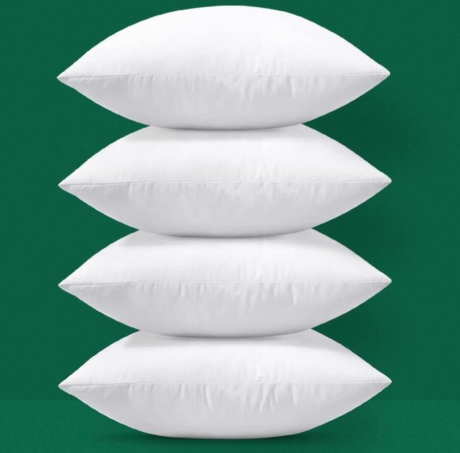 Bastix Kussenvulling vormvast kussen polyester wasbaar decoratief kussen rugkussen bankkussen set van 4 vulkussens voor woonkamer bed bank