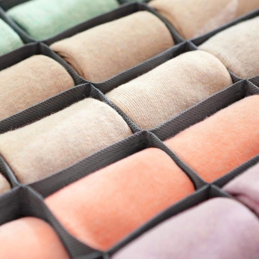 Bastix Set van 4 lade-organizers voor ondergoedopbergdozen