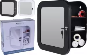 Bathroom Solutions Medicijnkast met spiegel zwart