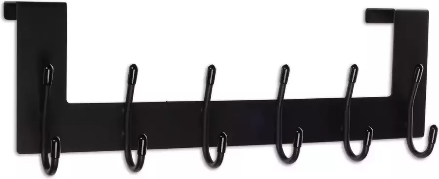 BAULK Kapstok – Deurkapstok – Deurhanger – Kapstok hangend – 12 Haaks – Modern – RVS Deuren tot 4 cm dik