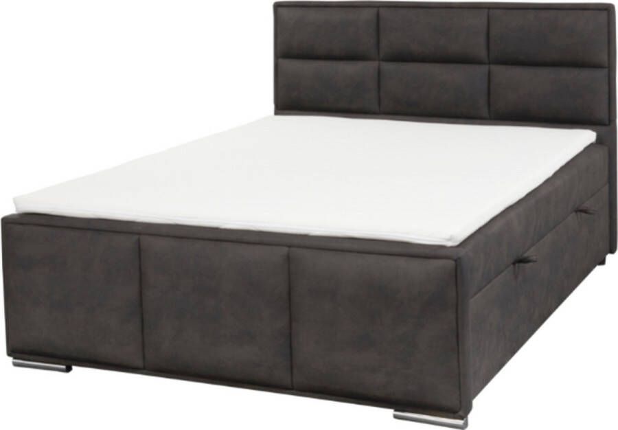 Bauwens Boxspring met opbergruimte Azalia 160x200cm zwart - Foto 2