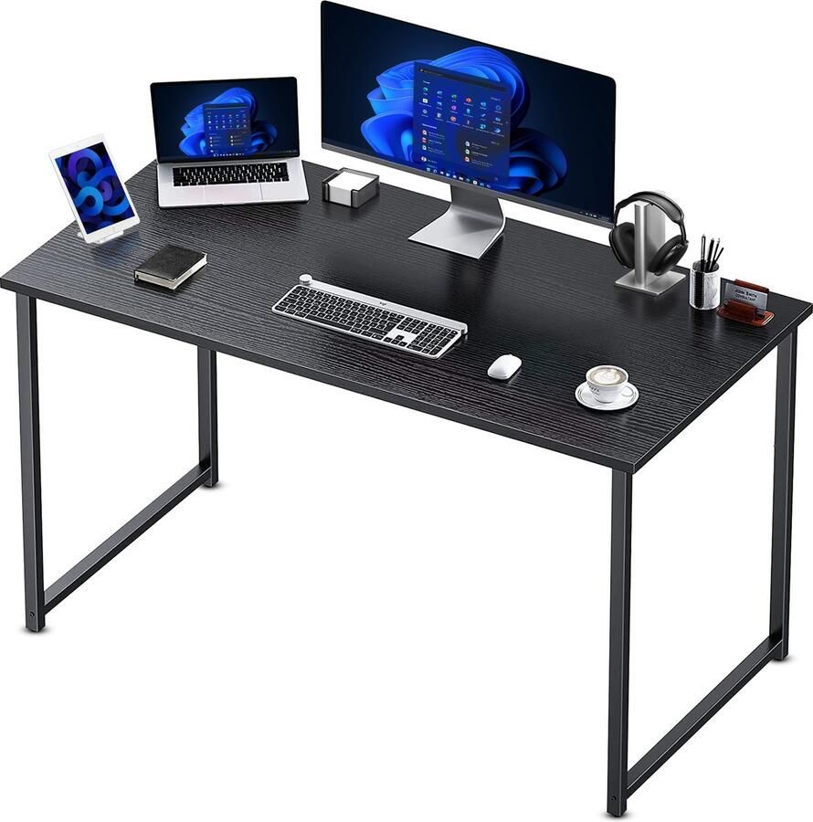 Bayt Bureau Zwart Computerbureau Computer Tafel Bureautafel 120 x 50 x 76 cm