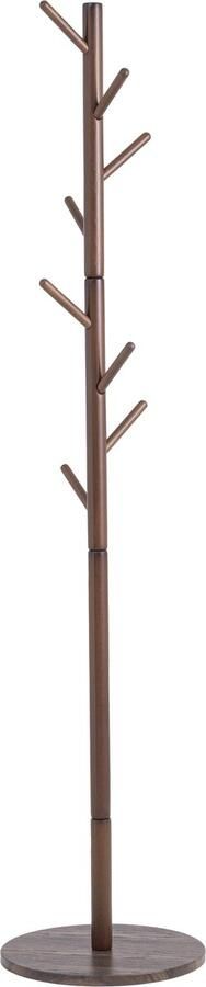 Bayt Kapstok Staande kapstok Hout Kapstok Staand Garderoberek 8 Haken 175 cm Bruin - Foto 2