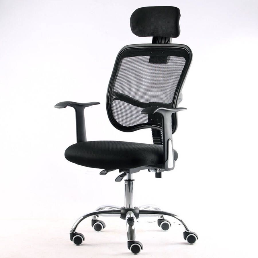 Bayt Ergonomische Bureaustoel Office Chair Bureaustoel volwassenen Kantoorstoel Verstelbaar Zwart