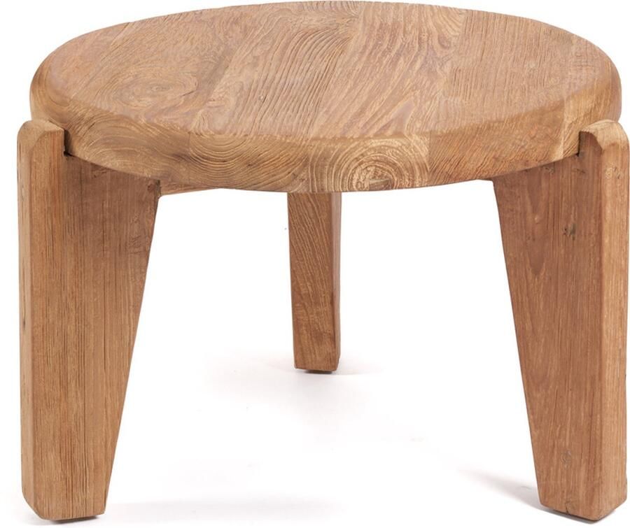 Bazar Bizar Salontafel Wabi Sabi teakhout 50cm Naturel Rond