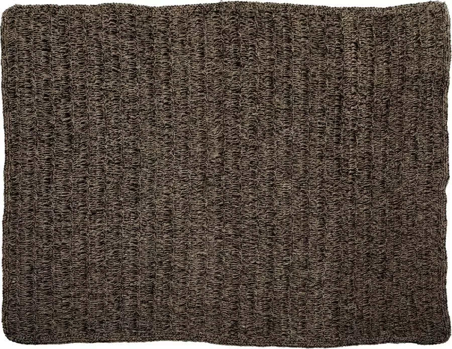 Bazar Bizar Het Seagrass Tapijt Naturel Zwart 200x300