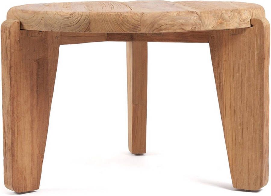 Bazar Bizar Salontafel Wabi Sabi teakhout 80cm Naturel Rond