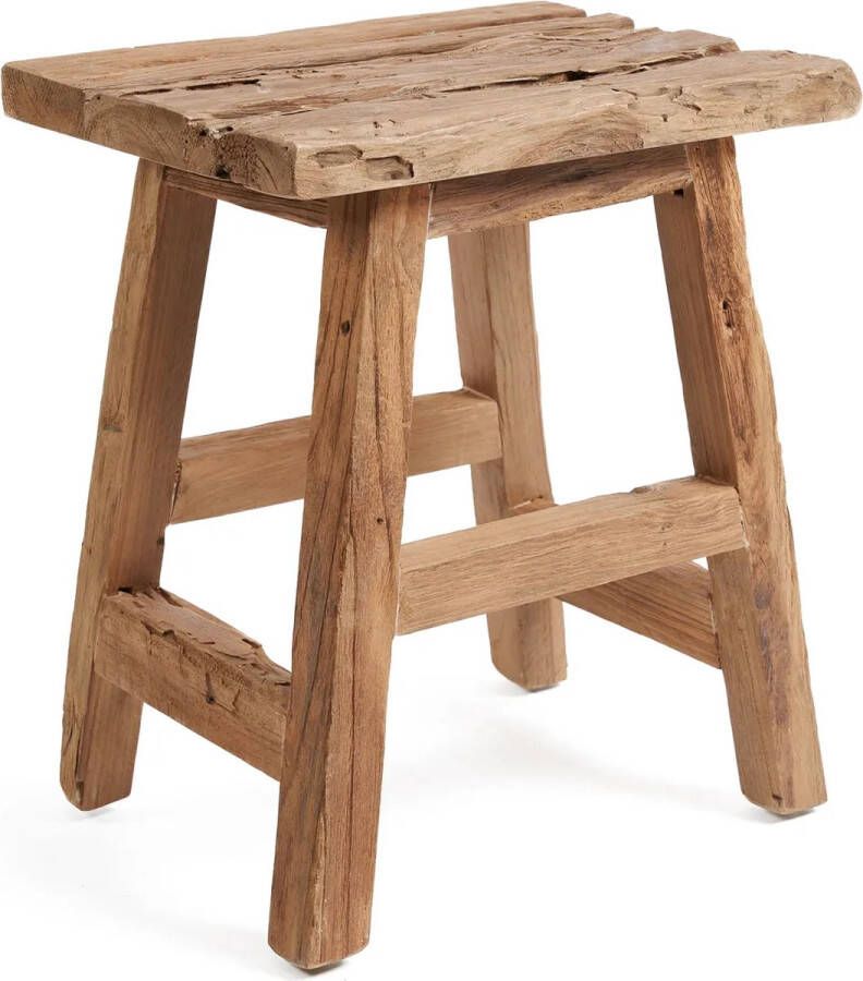 Bazar Bizar Kruk Yoke Teakhout 30 x 39cm Naturel