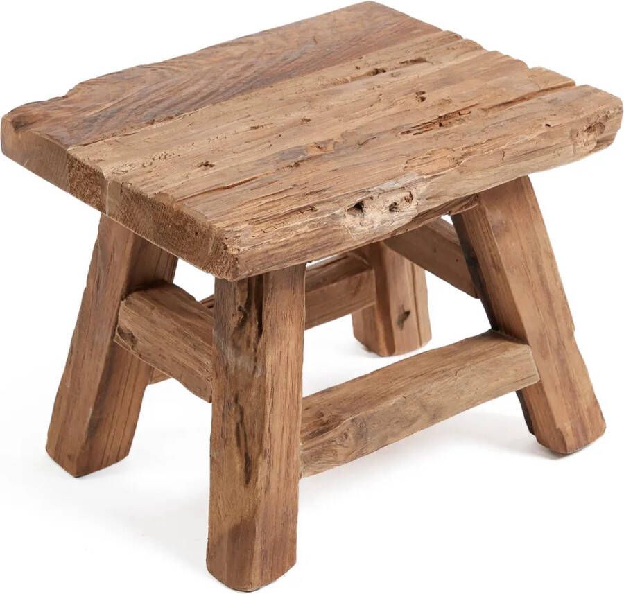 Bazar Bizar Kruk Yoke Teakhout 29 x 21cm Naturel