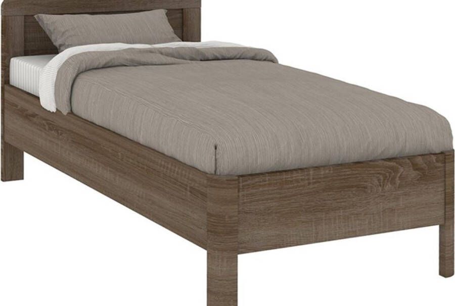 BBright B Bright Bed Bienne Rondo 90 x 210 cm truffel eiken