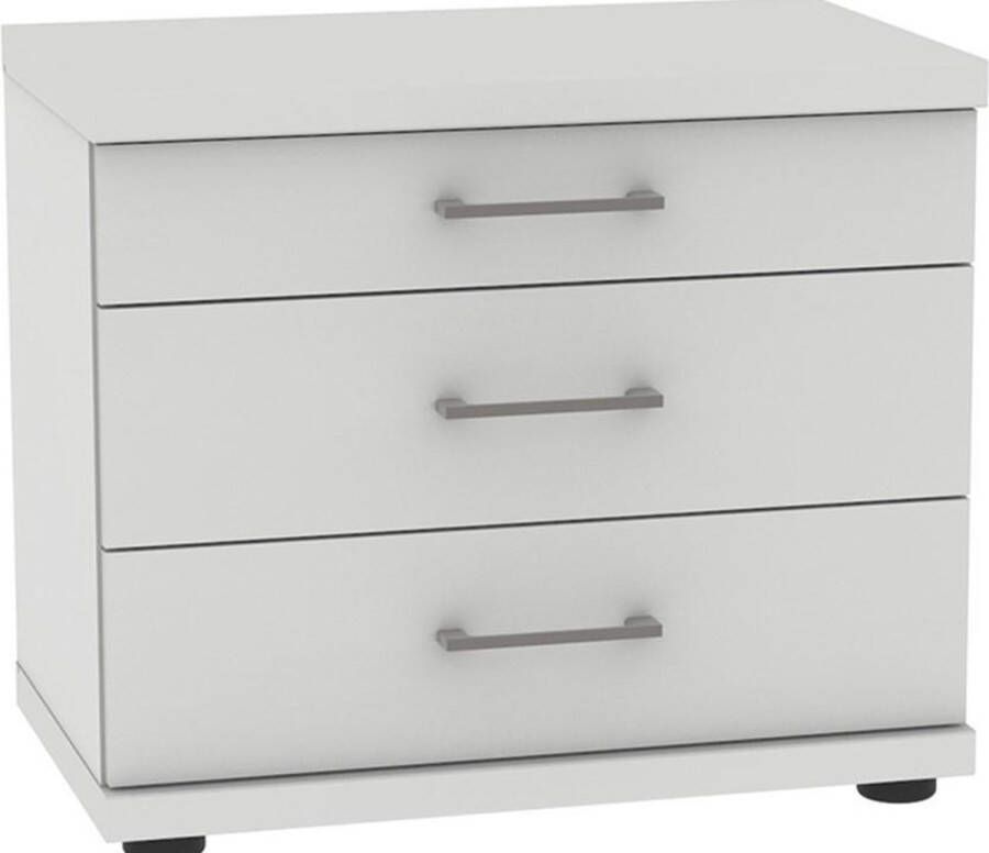 Beter Bed Select Comfort Collectie Nachtkast Bienne met 3 laden 50 x 52 x 36 cm