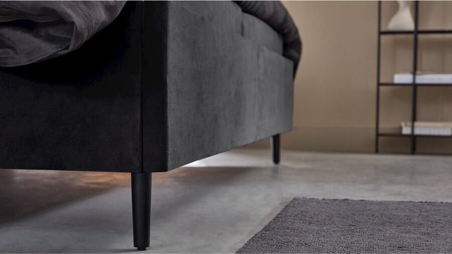 BBright B Bright Bed Sapphire 140 x 220 cm anthracite
