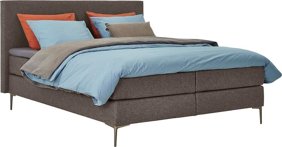 BBright B Bright Boxspring Emerald vlak met gestoffeerd matras 160 x 200 cm liver