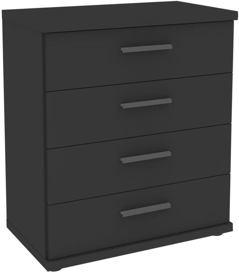 BBright B Bright Commode Chateau met 4 laden 75 x 86 x 42 cm grafiet