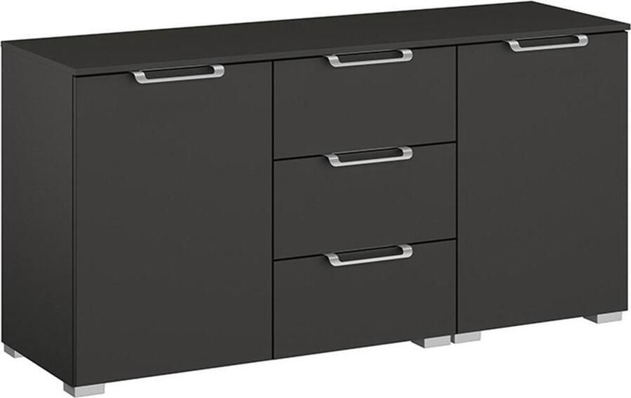 BBright B Bright Commode Sydney met 2 deuren en 3 laden 120 x 62 x 42 cm grafiet