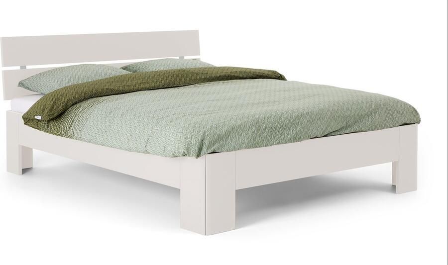 BBright B Bright Fresh 450 Bed met Hoofdbord 120 x 220 cm Bedframe Wit Bedombouw Instaphoogte: 45cm Tweepersoonsbedden - Foto 1