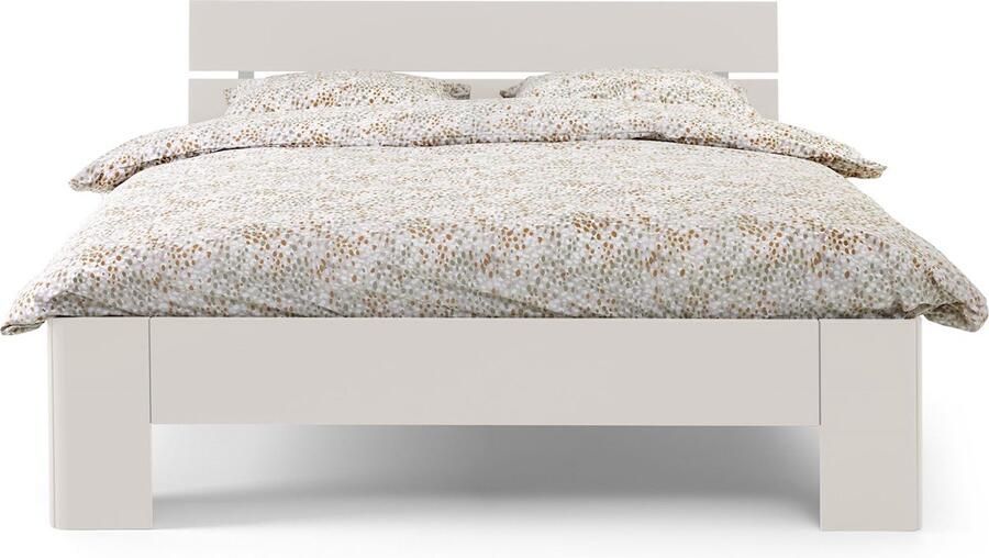 BBright B Bright Fresh 400 Bed met Hoofdbord 160 x 200 cm Bedframe Wit Bedombouw Instaphoogte: 40cm Tweepersoonsbedden