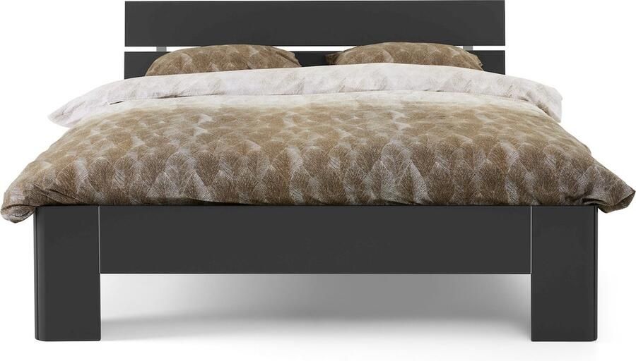 BBright B Bright Fresh 450 Bed met Hoofdbord 90x200cm Bedframe Antraciet Eenpersoonsbedden Instaphoogte: 45cm