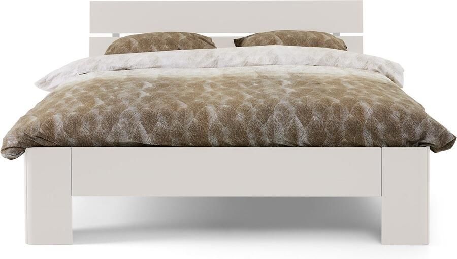 BBright B Bright Fresh 450 Bed met Hoofdbord 160 x 200 cm Bedframe Wit Bedombouw Instaphoogte: 45cm Tweepersoonsbedden