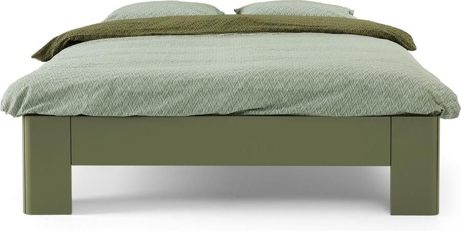 BBright B Bright Fresh 500 Bed 140 x 200 cm Bedframe Rietgroen Bedombouw Instaphoogte: 50cm Tweepersoonsbedden