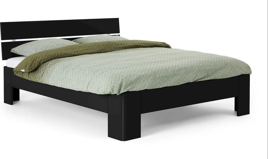 BBright B Bright Fresh 450 Bed met Hoofdbord 160 x 200 cm Bedframe Zwart Bedombouw Instaphoogte: 45cm Tweepersoonsbedden