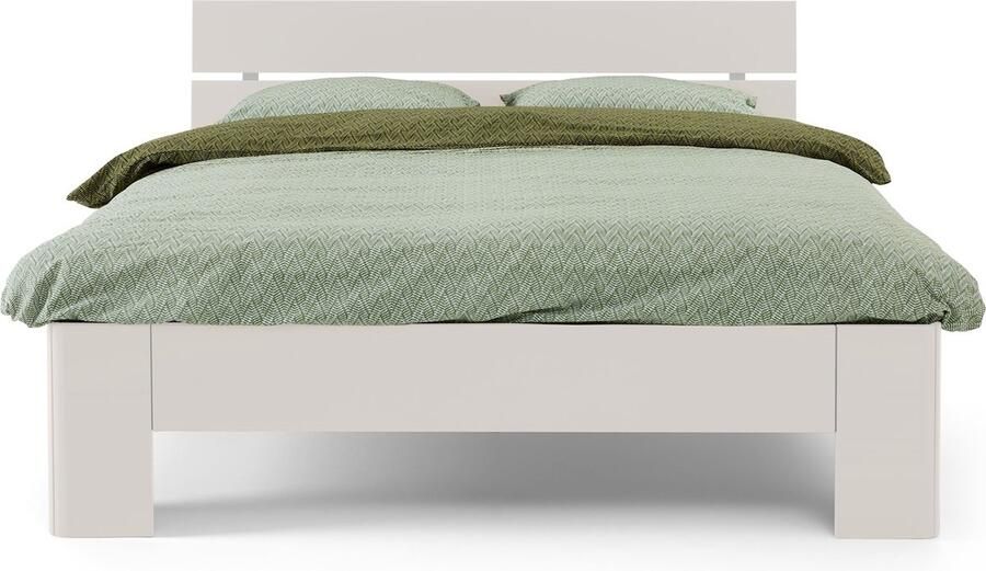BBright B Bright Fresh 500 Bed met Hoofdbord 140 x 220 cm Bedframe Wit Bedombouw Instaphoogte: 50cm Tweepersoonsbedden - Foto 1