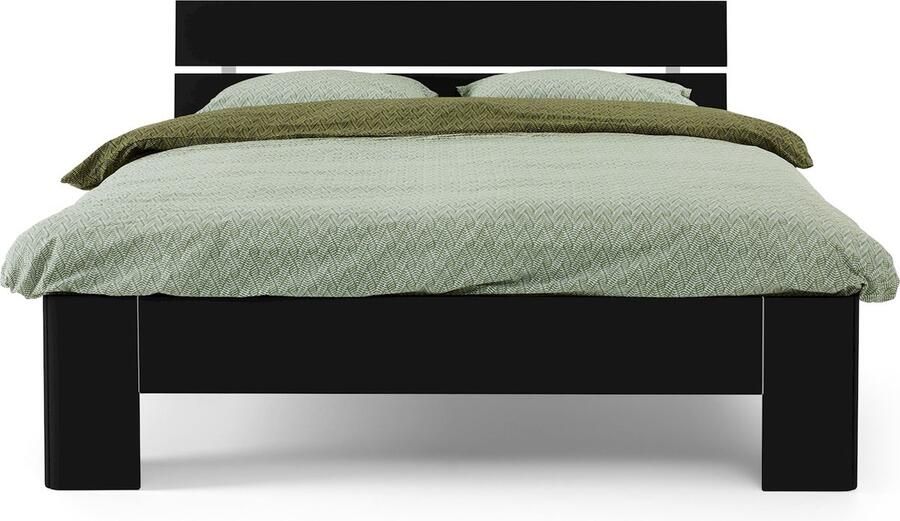 BBright B Bright Fresh 500 Bed met Hoofdbord 180 x 200 cm Bedframe Zwart Bedombouw Instaphoogte: 50cm Tweepersoonsbedden