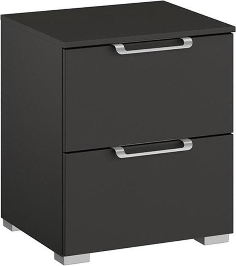 BBright Beter Bed Select nachtkast Sydney met 2 laden 40 x 48 x 42 cm grafiet