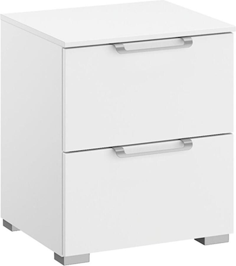 BBright B Bright Nachtkast Sydney met 2 laden 40 x 48 x 42 cm wit