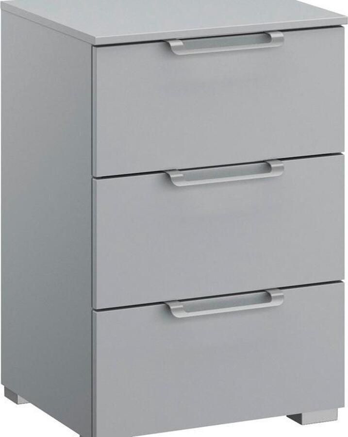 BBright Beter Bed Select nachtkast Sydney met 3 laden 40 x 62 x 42 cm grijs