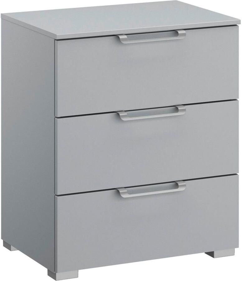 BBright Beter Bed Select nachtkast Sydney met 3 laden 50 x 62 x 42 cm grijs