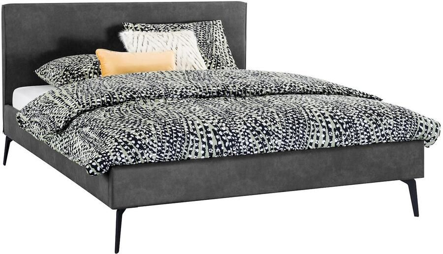 BBright Beter Bed Novelle Bedframe Lederlook 160x200 cm Antraciet