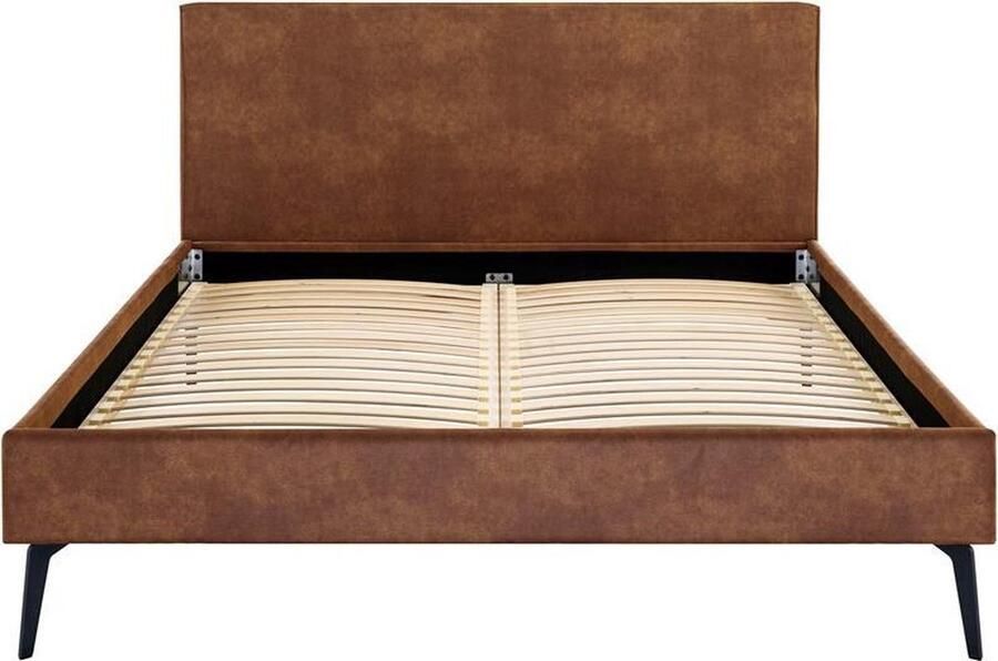BBright Beter Bed Novelle Bedframe Lederlook 160x210 cm Bruin