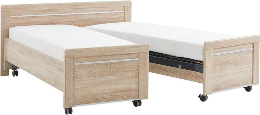 BBright Comfort Collectie bed Bienne Tradi uitrijdbaar 160 x 200 cm sagerau eiken