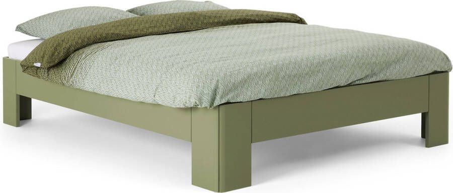 BBright B Bright Fresh 400 Bed 140 x 200 cm Bedframe Rietgroen Bedombouw Instaphoogte: 40cm Tweepersoonsbedden - Foto 1