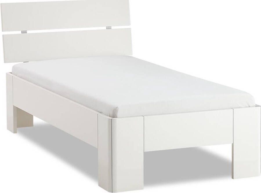 BBright Beter Bed Fresh 400 Bedframe met Hoofdbord 90x210 cm Wit