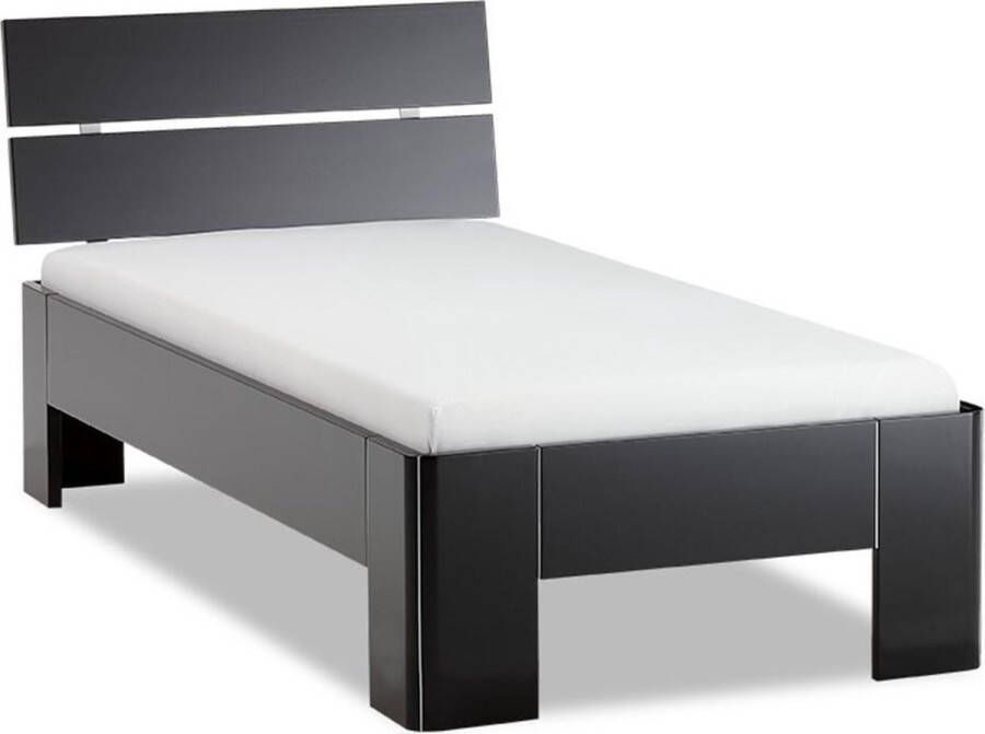 BBright Beter Bed Fresh 400 Bedframe met Hoofdbord 90x210 cm Zwart