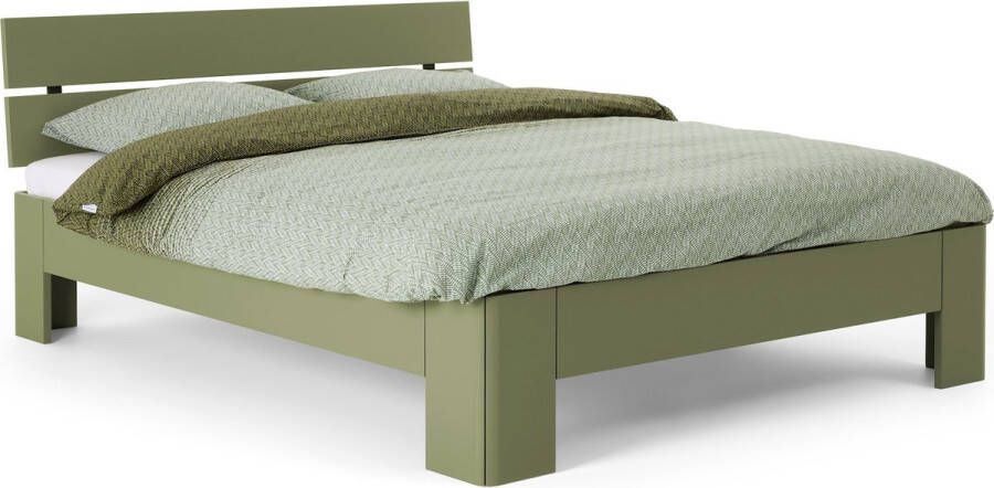 BBright Beter Bed Fresh 500 Bedframe met Hoofdbord 180x220 cm Rietgroen