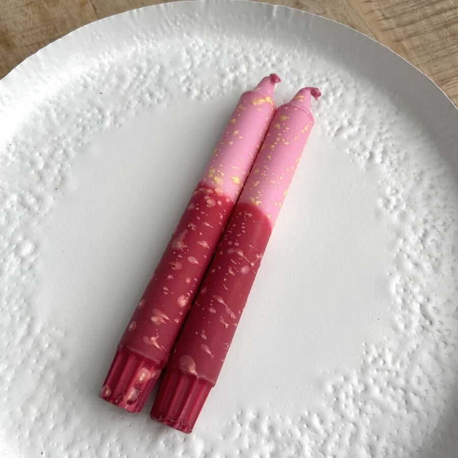 Be Flowerly Dinerkaarsen Per stuk Summer Vibes Perfect Sparkle Luxe kaars van 22 cm Meerdere designs Voor op Tafel Decoratie & Cadeau Stijlvol en Uniek Design