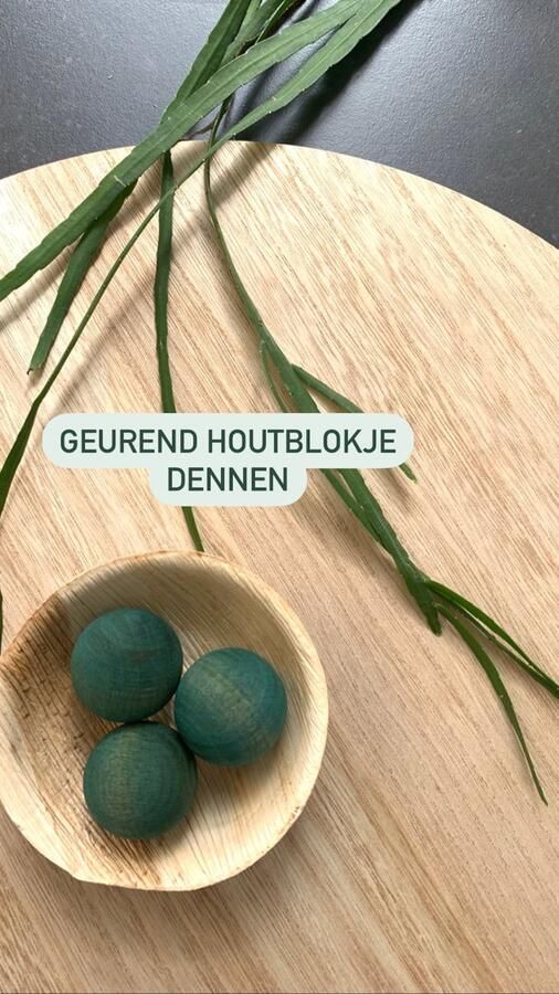 Be Flowerly Geurblokjes Dennen Per 3 stuks Met bamboeschaaltje Voor op Tafel Decoratie & Cadeau Stijlvol en Uniek Design
