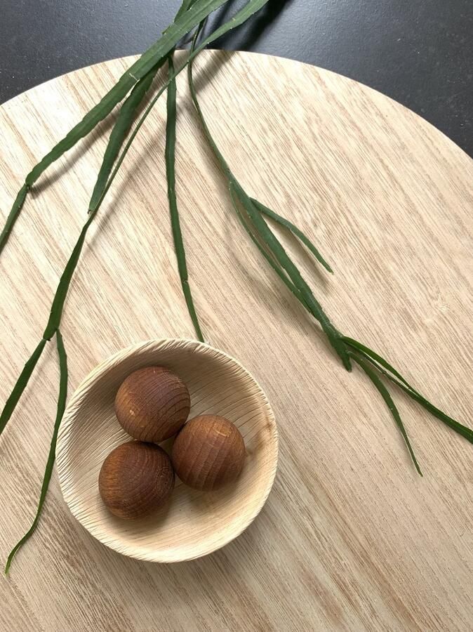 Be Flowerly Geurblokjes Honing Per 3 stuks Met bamboeschaaltje Voor op Tafel Decoratie & Cadeau Stijlvol en Uniek Design