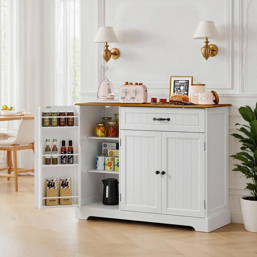 Bealife AP102 Buffetkast 1 Lade en 3 Deuren 105 × 40 × 84 cm Retro