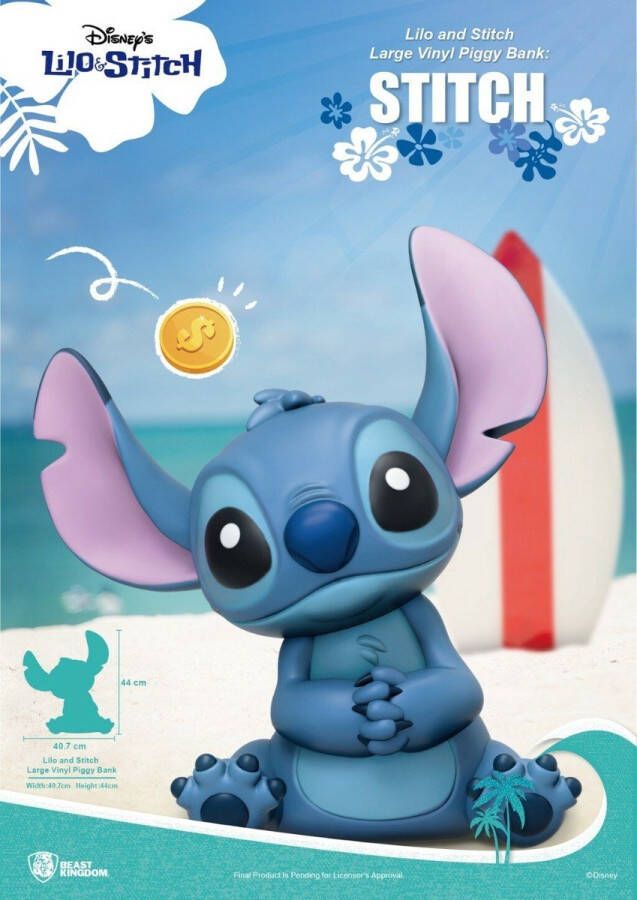 Beast Kingdom Stitch Large Piggy Bank Lilo and Stitch Figuur